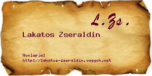 Lakatos Zseraldin névjegykártya